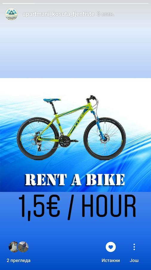 Apartmani Kosuta Tjentiste Esterno foto